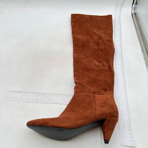 XYD Sassy Cone Mid Heels Thigh High Boots for Women Over The Knee  Long Booties