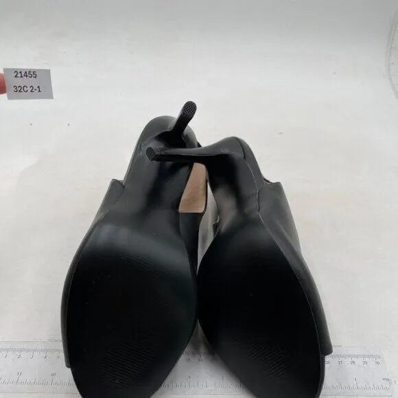 YDN Women's Chic Slingback Peep Toe Stiletto High Heel Sandals Ankle Boots Black