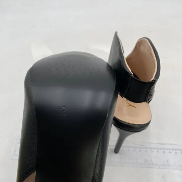 YDN Women's Chic Slingback Peep Toe Stiletto High Heel Sandals Ankle Boots Black