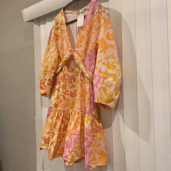Yellow Cutout Mini Dress&quot; by Derek Lam 10 Crosby