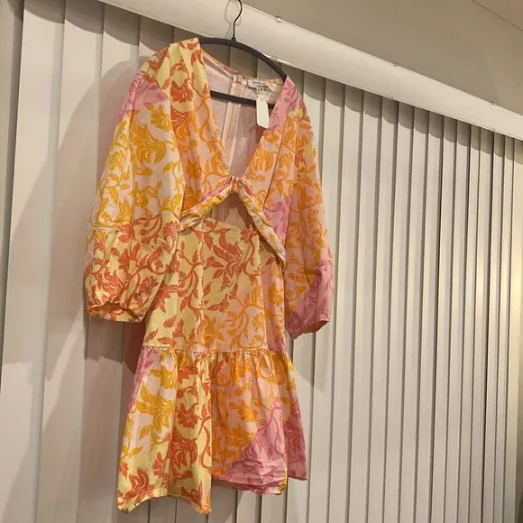 Yellow Cutout Mini Dress&quot; by Derek Lam 10 Crosby