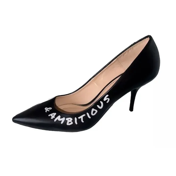 ZARA  Ambitious Unstoppable Black Pointed Toe HeelShoes 81/2