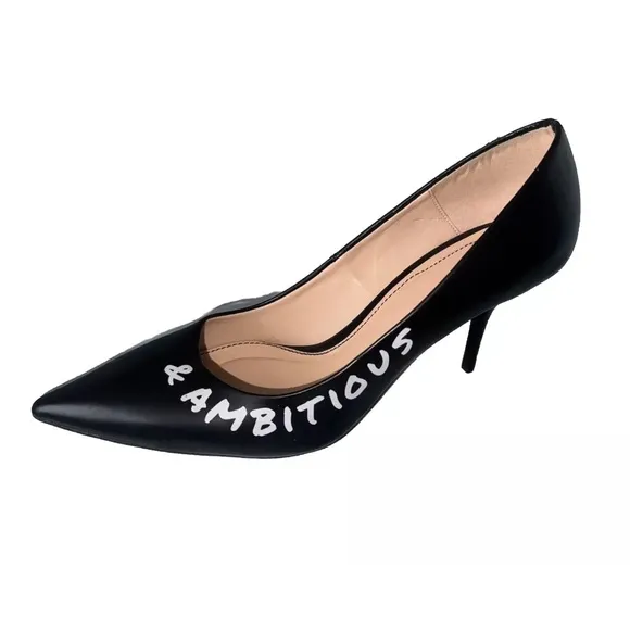 ZARA  Ambitious Unstoppable Black Pointed Toe HeelShoes 81/2