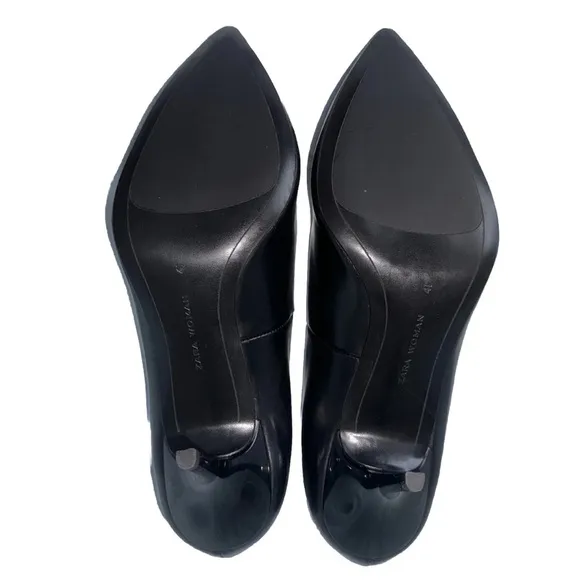 ZARA  Ambitious Unstoppable Black Pointed Toe HeelShoes 81/2
