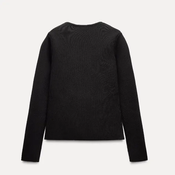 Zara ASYMMETRICAL KNIT CARDIGAN Size S