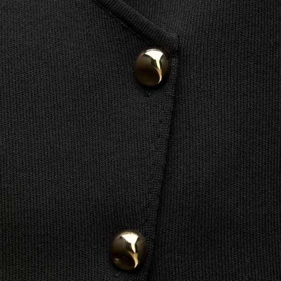Zara ASYMMETRICAL KNIT CARDIGAN Size S