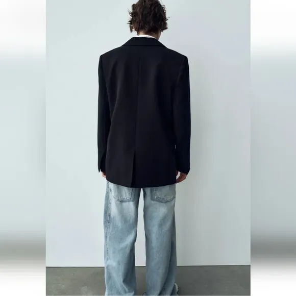 Zara Blazer Black Oversized Size S