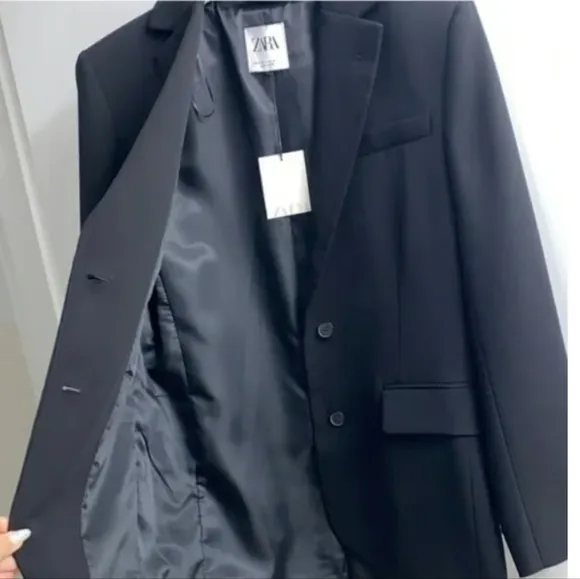 Zara Blazer Black Oversized Size S