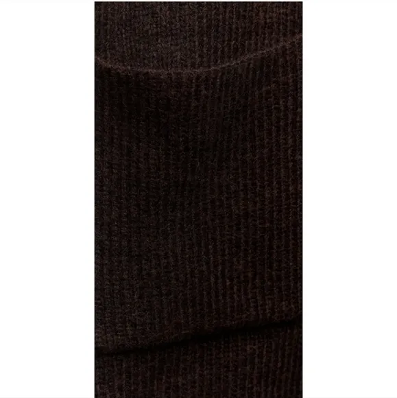 ZARA  Coat Cape with Scarf Brown size S and M