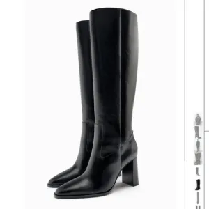 ZARA GENUINE LEATHER KNEE HIGH BOOTS Size 40 ( US 9)