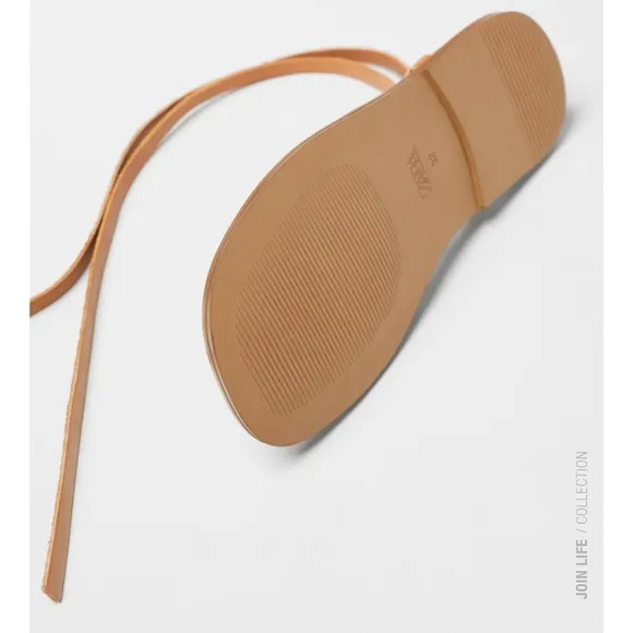 ZARA KIDS/ STRAPPY LEATHER SANDALS