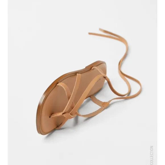 ZARA KIDS/ STRAPPY LEATHER SANDALS