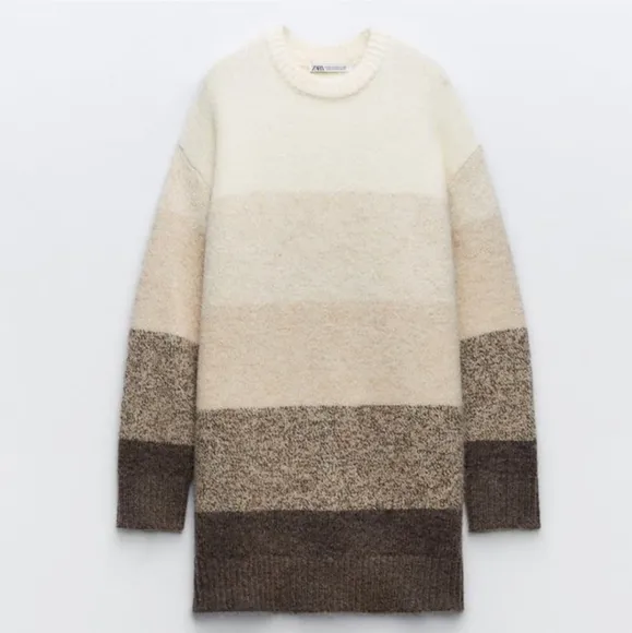 Zara Oversized  Sweater Tunic Size XS