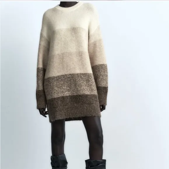 Zara Oversized  Sweater Tunic Size XS