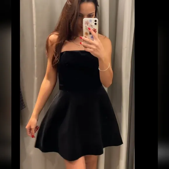 Zara  Velvet Jumpsuit Mini Dress Size M