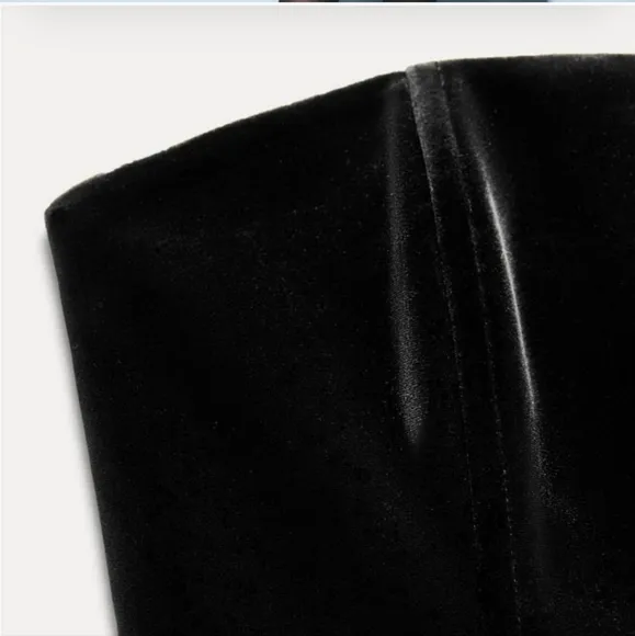 Zara  Velvet Jumpsuit Mini Dress Size M