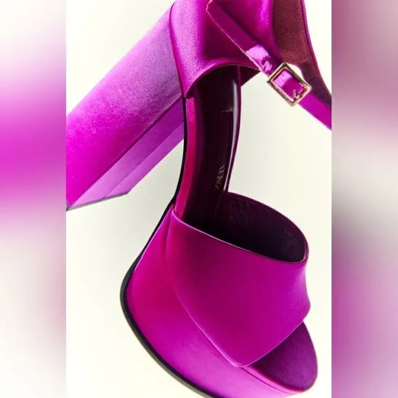 ZARA PLATFORM FUCHSIA HEELS