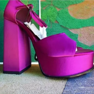 ZARA PLATFORM FUCHSIA HEELS