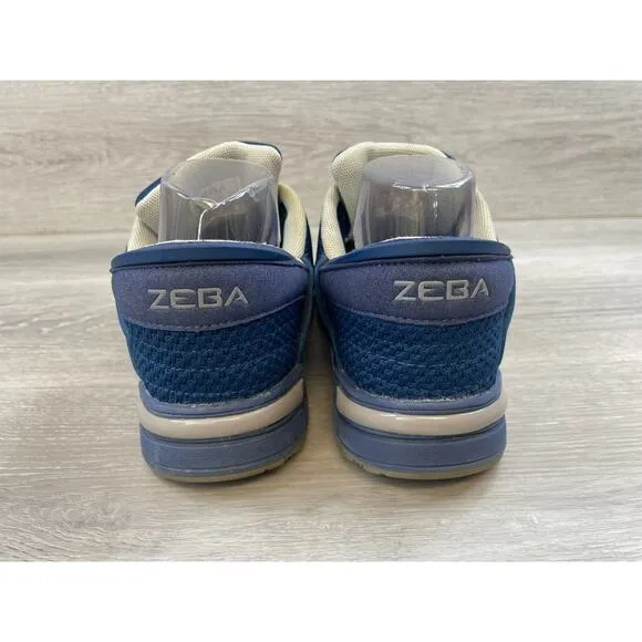 Zeba Hands Free Women's 9.5 Blue Knit Fabric Upper Athletic Trainer Sneaker Shoe