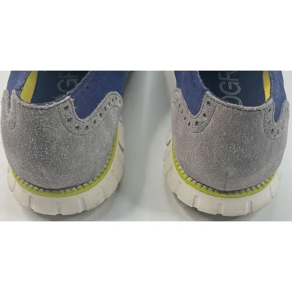 Zero Grand DC‎ Wing S O Men's Blue Suede Dress Shoes Size 13 M